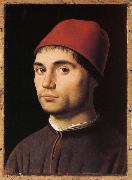 Antonello da Messina Portratt of young man painting